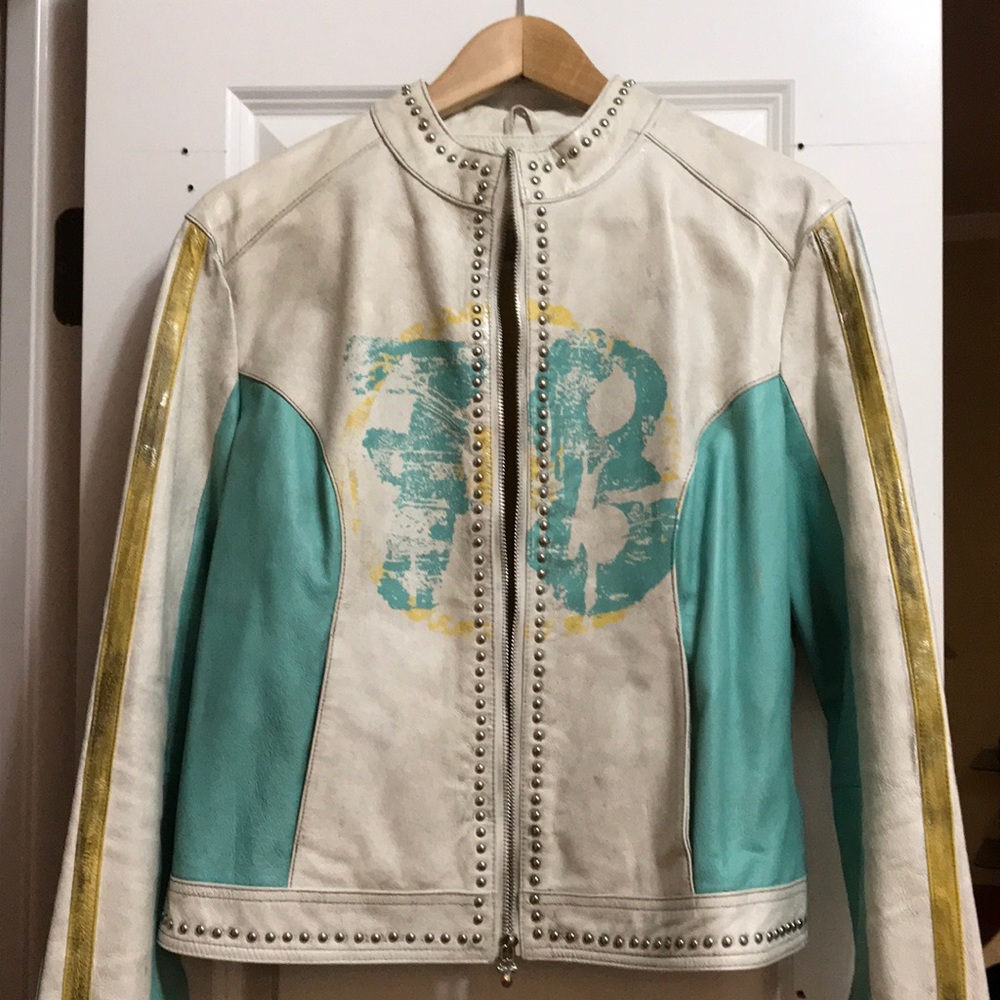 Biker leather jacket